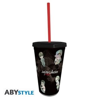 AbysSTyle Travel Glass - Junji Ito Collection - Characters Chibi with Straw 16oz