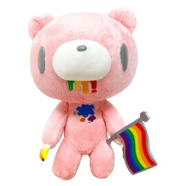 Great Eastern Entertainment Co. Inc. Plush - Gloomy Bear - Gloomy Bear with Flag Rainbow 8"