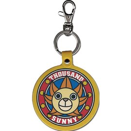 Great Eastern Entertainment Co. Inc. Keychain - One Piece - Thousand Sunny Faux Leather