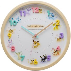 Sanrio Clock - Pokemon Pocket Monsters - Eeveelutions 30cm