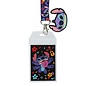 Bioworld Lanyard - Disney Lilo & Stitch - Stitch Alien Sticking Tongue Out Charm in Rubber with Cardholder