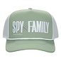 Bioworld Casquette - Spy X Family - Logo Brodée Verte et Blanche Trucker Snapback Ajustable