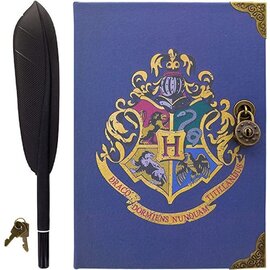 Pyramid International Notebook - Harry Potter - Hogwarts with Lock and Keys and Feather in Rubber