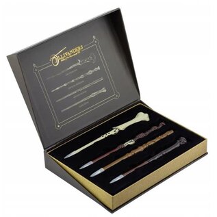 Paladone Pen - Harry Potter - Set of 4 Wands Voldemort, Dumbledore, Hermione and Harry Potter with Box Ollivanders