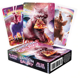 Aquarius Playing Cards - Random Galaxy - Cat and Pizza