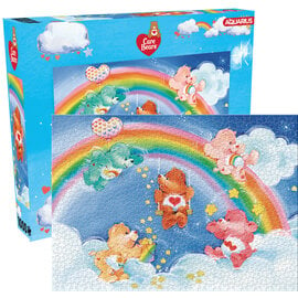 Aquarius Puzzle - Care Bears - Characters  and Rainbow 1000 pieces