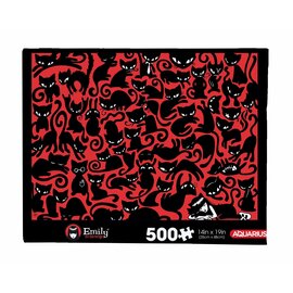 Aquarius Puzzle - Emily the Strange - Emily and Black Cats 500 pieces