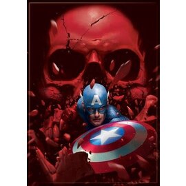 Ata-Boy Aimant - Marvel Captain America - Captain America Crâne Rouge