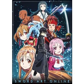 Ata-Boy Aimant - Sword Art Online - Saison 1 Photo de Groupe Poster