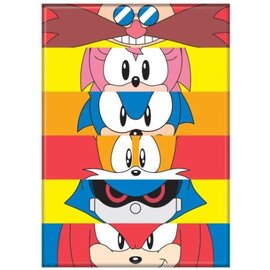 Ata-Boy Aimant - Sonic the Hedgehog - Sonic, Amy, Rose, Tails, Knuckles, Metal Sonic et Dr Eggman