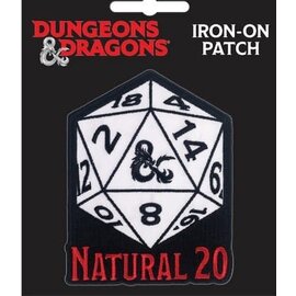 Bioworld Patch - Dungeons & Dragons - Dice "Natural 20"