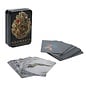Aquarius Playing Cards - Harry Potter - Black Box in Metal with Hogwarts Crest