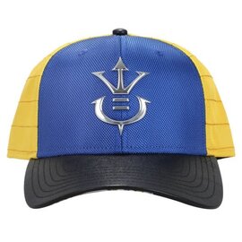 Bioworld Casquette - Dragon Ball Z - Armure de Vegeta et Emblème Jaune et Bleu Snapback