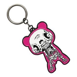Mori Shack Keychain - Gloomy Bear the Naughty Grizzly - Squeleton in Metal
