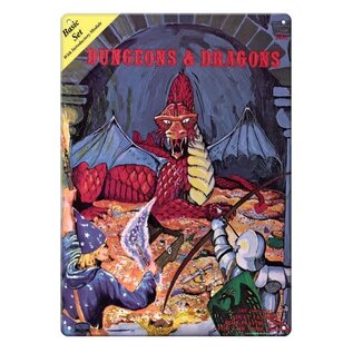 Ata-Boy Metal Sign - Dungeons & Dragons - "Basic Set With Introductory Module"