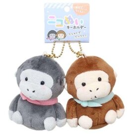 Crux Plush - Nikomei - Gorillas Companions Set of 2 Keychains Kihoruda
