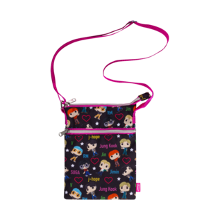 Funko Shoulder Bag - BTS - Edition Funko Pop! with Hearts Passeport Style Fabric