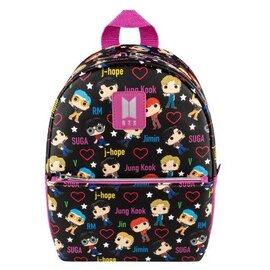 Funko Mini Sac à Dos - BTS - Édition Funko Pop! avec Coeurs Noir et Rose en Faux Cuir