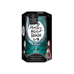 Paladone Glass - Disney The Nightmare Before Christmas - Glass "Deadly Night Shade" Glow in the Dark