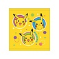 ShoPro Débarbouillette - Pokémon Pocket Monsters - Pikachu dans des Cercles Colorés 34x35cm