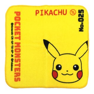 ShoPro Débarbouillette - Pokémon Pocket Monsters - Pikachu No.025 Petite Towel 20x20cm