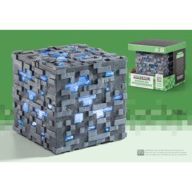 Noble Collection Toy - Minecraft - Diamond Ore Illuminating Collector Replica