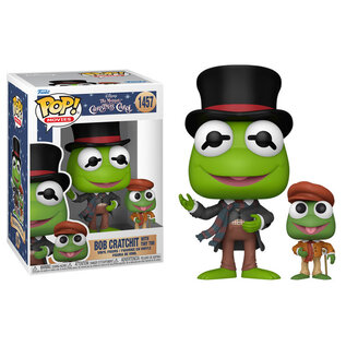 Funko Funko Pop! Movies - Disney The Muppet Christmas Carol - Bob Cratchit (Kermit) with Tiny Tim 1457