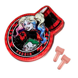 Boston America Corp Bonbons - DC Comics Harley Quinn - Mad Love Cerise Acidulé Boîte en Métal