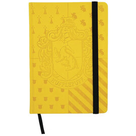 Monogram Notebook - Harry Potter - Hufflepuff Crest Yellow Faux Leather