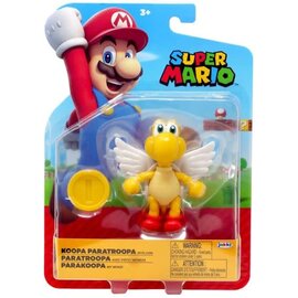 Jakks Pacific Figurine - Nintendo Super Mario - Paratroopa Articulé avec Pièce 4"