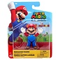 Jakks Pacific Figurine - Nintendo Super Mario - Mario Raton Laveur Articulé avec Super Feuille 4"
