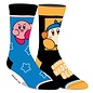 Bioworld Chaussettes - Nintendo Kirby - Kirby et Bandana Waddle Dee Orange et Bleu Paquet de 2 Paires Crew