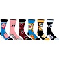 Bioworld Chaussettes - Nintendo Kirby - Kirby, Waddle Dee, Meta Knight, King Dedede et Maxim Tomato 6 Paires Crew