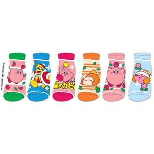 Bioworld Socks - Nintendo Kirby - Kirby, Waddle Dee and King Dedede 6 Pairs Crew