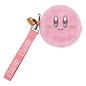 Other Porte-monnaie - Nintendo Kirby - Visage de Kirby Ronde en Peluche Avec Sangle Et Breloque Gâteau en Caoutchouc Rose
