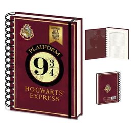 Pyramid International Notebook - Harry Potter - Plateform 9 3/4 Hogwarts Express Red