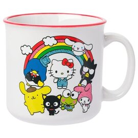 Silver Buffalo Mug - Sanrio Hello Kitty and Friends - Under the Rainbow 20oz