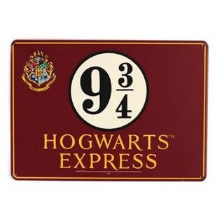 Half Moon Bay Enseigne en métal - Harry Potter - Plateforme 9 3/4 Hogwarts Express