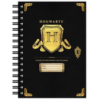 Pyramid America Notebook - Harry Potter - "Hogwarts School of Witchcraft and Wizardry" Black