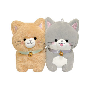 Crux Plush - Nikonui - Kittens Beige and Gray Companions Set of 2 Keychains Kihoruda