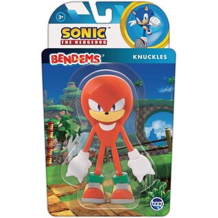 TCG Figurine - Sonic the Hedgehog - Knuckles Bend-Ems 4"