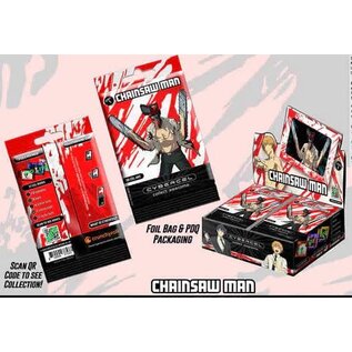 Crunchyroll Collectible Cards - Cybercel - Chainsaw Man 3D Cell Art Series 1 (3 Cards )