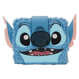 Loungefly Portefeuille - Disney Lilo & Stitch - Stitch Souriant en Peluche Bleu