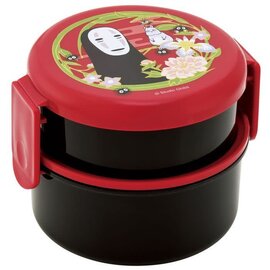 Skater Bento Box - Studio Ghibli Spirited Away - Flower Crown with No Face Kaonashi and his Friends Round 2 Compartments 500ml