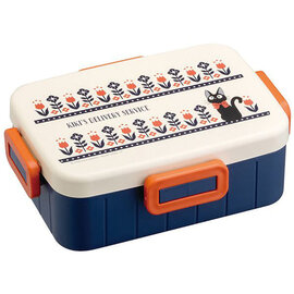 Skater Bento Box - Studio Ghibli Kiki's Delivery Service - Jiji and Flower Patchwork with Separator 650ml