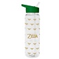 Pyramid America Travel Bottle - The Legend of Zelda - Golden Hyrule Crest with Straw 25oz