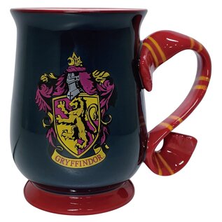 Wizarding World Tasse - Harry Potter - Anse en Echarpe de la Maison Gryffondor et Logo de Maison 15oz