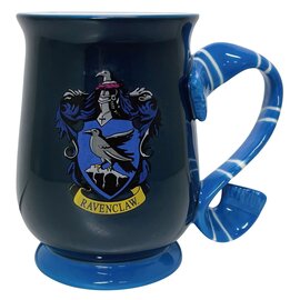 Wizarding World Mug - Harry Potter - Scarf Handle of Ravenclaw House and House Logo 15oz