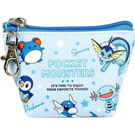 ShoPro Wallet - Pokémon Pocket Monsters - "Team bleue" Small Triangle Coin Purse