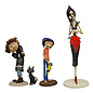 NECA Figurine - Coraline - Set of 3 Figurines Wybie, Other Mother and Coraline + Cat